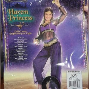 New HAREM PRINCESS Medium Girls 8-10 Arabian Nights Costume Halloween Dress Up